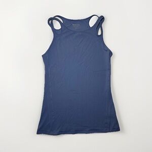 Athleta Tank Blue Twist-Strap Performance Wear Athletic Womens Small